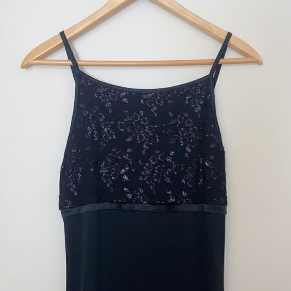 I.N. SF Long Black Dress Size: M - Picture 2 of 7